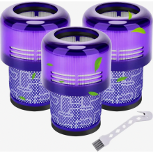 Opakowanie 3 zmywalnych filtrów wymiennych do odkurzaczy bezprzewodowych V11, V15, SV14, SV17, SV22