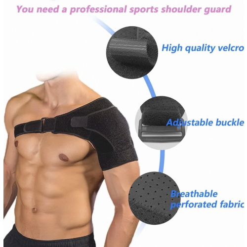 Adjustable Neoprene Shoulder Support Strap for Stability and Arthritic Shoulders, Left or Right, Unisex 2