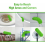 Washable Microfibre Duster with 242 cm Extendable Stainless Steel Pole, Flexible Corner Tool, Green 5
