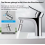 360 Degree Rotating Tap Aerator, Dual Function Water Saving Sprayer for Kitchen and Bathroom 2