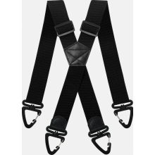 Suspensórios unissex extra fortes, com ajuste em X de 3,8 cm nas costas e fivela antiderrapante para adultos.