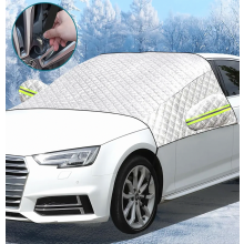 Capa dobrável para para-brisa de inverno, proteção espessa contra geada, neve, poeira, sol e raios UV para a maioria dos carros, 210 x 155 cm