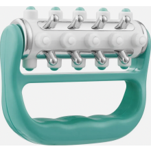 Rolo de massagem linfática verde, ferramenta manual de relaxamento da fáscia para pescoço, ombros, pernas e costas.