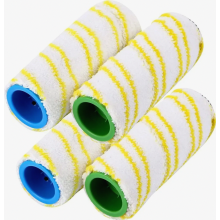 Cabeças de escova de substituição para aspirador de pó FC3 FC3D FC5 FC7, amarelas, pacote com 4 unidades para limpeza de pisos secos e úmidos.