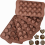 Conjunto de 6 Formas Flexíveis de Silicone para Doces, Chocolates, Balas de Goma e Doces Duros, Marrom 1