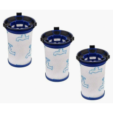 Filtros de reposição para aspirador de pó vertical sem fio, laváveis, pacote com 3 unidades para limpeza doméstica diária.