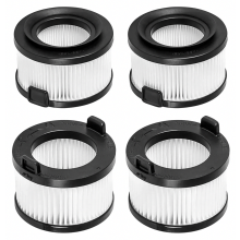 Conjunto de 4 filtros de reposição para aspirador de pó sem fio, incluindo 2 filtros principais e 2 pré-filtros, laváveis.