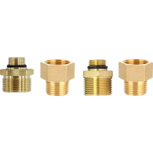 Conjunto de 4 adaptadores para cilindro de gás, compatíveis com reguladores de pressão alemães e botijões de propano da UE.