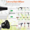 Difusor universal para secadores de cabelo de 1,4 a 2,6 polegadas, ideal para estilizar cabelos cacheados e ondulados. 3