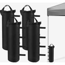 Conjunto de 4 Sacos de Areia para Gazebo, Resistentes, em Tecido Oxford 800D, para Uso em Tendas e Eventos no Jardim.