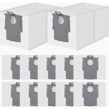 Conjunto de 12 sacos de pó para aspiradores robô da série Qrevo, modelos QV35A, QV35S, QR, S8 MaxV Ultra e Saros 10.