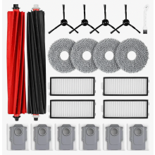 Kit de acessórios para aspirador de pó com 21 peças, incluindo 2 escovas principais de borracha, 6 sacos de pó, 4 filtros HEPA, 4 panos de l