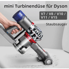 Bocal Mini Turbina Compatível com Aspiradores de Pó Sem Fio V7, V8, V10, V11 e V15, Ferramenta para Pelos de Animais e Estofados