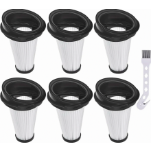 Kit com 6 filtros HEPA de reposição para aspiradores de pó portáteis sem fio 2 em 1 VCH 9129L, 9130 e 9930.