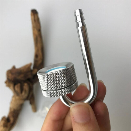 Aquarium CO2 Diffuser Fish Tank Bubble Atomizer Reactor Solenoid Regulator CO2 System Atomizer for Plant with Suction,Silver, Aquarium Supplies 1