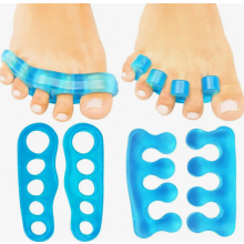 Separatori per dita dei piedi per uomo e donna, taglia media, 2 paia, in gel di silicone, per alluce valgo, dita a martello e fascite planta