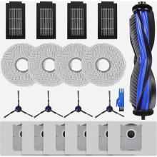 Kit di ricambi per robot aspirapolvere serie T50: spazzola principale, panni per la pulizia, spazzole laterali, filtri HEPA e sacchetti per