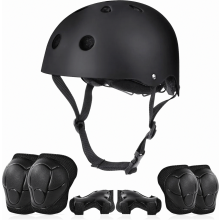 Capacete e conjunto de proteção infantil para bicicleta, para crianças de 2 a 13 anos, para ciclismo, patinetes e skates, meninos e meninas.