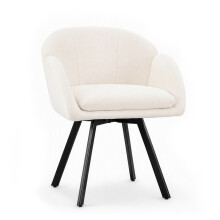360 Swivel Accent Chair Upholstered Chenille Armchair w/ Metal Base