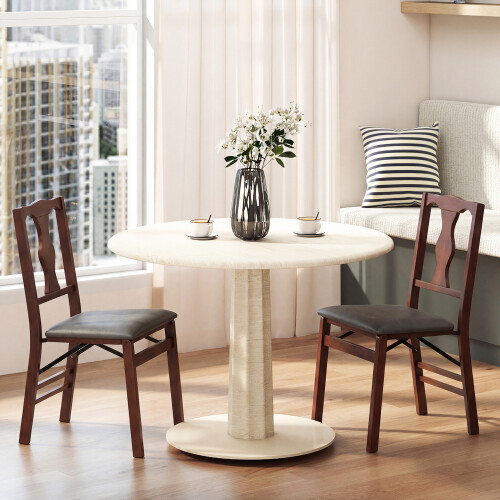 Costway Set of 2 Upholstered Chairs 2