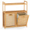 Costway 27L Bamboo laundry basket 1
