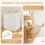 Costway 27L Bamboo laundry basket 8