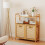 Costway 27L Bamboo laundry basket 7