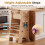 Costway Kids Kitchen Step Stool Helper with Adjustable Height & Removable 8