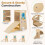 Costway Kids Kitchen Step Stool Helper with Adjustable Height & Removable 9