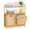 Costway 27L Bamboo laundry basket 4
