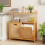 Costway 27L Bamboo laundry basket 5
