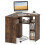 Costway Corner Desk Triangle Computer Desk with Storage Shelves 1