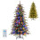 Costway 185 CM Artificial Christmas Tree Pre-lit Xmas Tree with Branch Tips 1