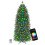 Costway 190 CM Prelit Pencil Christmas Tree with 719 Branch Tips and 220 1
