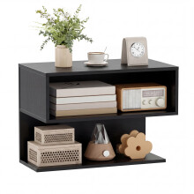 Floating Nightstand Wall Mounted Bedside Table with Storage Shelves