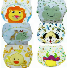 6 Pack Waterproof Baby Potty Training Pants, Reusable Washable Toddler Underwear for Toilet Training