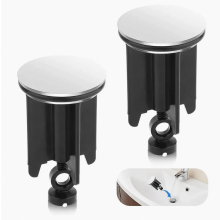 2 Pack Sink and Bath Drain Plugs, 40 mm Washbasin Stoppers, Replacement Waste Plugs for Home Use