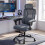 Costway Swivel Rolling Task Chair with Adaptive Lumbar Support 4