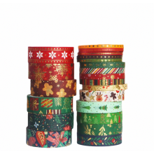 21 Roll Christmas Washi Tape Set, Decorative Masking Tape for DIY Crafts, Scrapbooking and Gift Wrapping