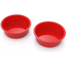 15cm Round Silicone Cake Tin, Non Stick Baking Mould for Layer Cakes, Cheesecake, Rainbow Cake and Air Fryer