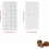 2 Pack Transparent Chocolate Moulds, Reusable Plastic Praline, Truffle, Candy and Cake Making Set 2