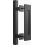 30 cm Black Sliding Barn Door Handle, Rectangular Pull for Kitchen Cabinets, Sheds and Garden Houses 1