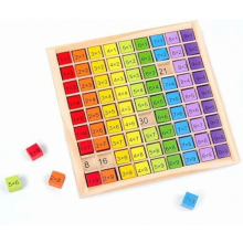 Wooden Multiplication Board, Montessori Maths Learning Toy for Primary School Children, Arithmetic Gift