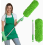 Washable Microfibre Duster with 242 cm Extendable Stainless Steel Pole, Flexible Corner Tool, Green 1
