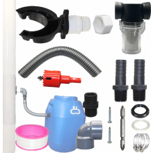 Rainwater Diverter for 70 to 110 mm Downpipes, Rain Barrel Connector for Garden Water Collection