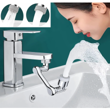 1080 Degree Rotating Faucet Aerator with Splash Filter, Dual Function Bathroom Tap Attachment for Standard Taps
