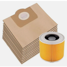 15 Vacuum Cleaner Bags with 1 Filter, Replacement Dust Bags for WD3 WD3P MV3 MV3P Premium Models