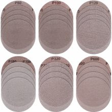 30 Pack 125 mm Mesh Sanding Discs, Hook and Loop Anti-Clogging Abrasive Pads for Drywall Sanders