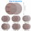 30 Pack 125 mm Mesh Sanding Discs, Hook and Loop Anti-Clogging Abrasive Pads for Drywall Sanders 3