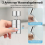360 Degree Rotating Tap Aerator, Dual Function Water Saving Sprayer for Kitchen and Bathroom 4